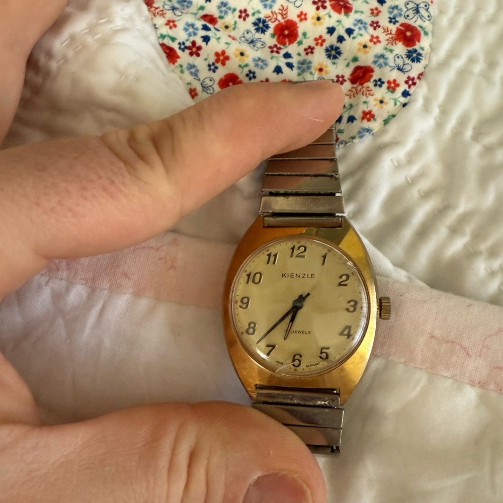 Gold and Silver Men's Watch